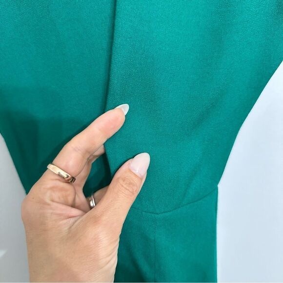 Reformation Lena Dress Green Open Back - Picture 4 of 6